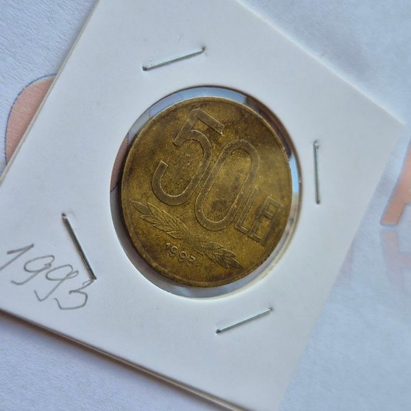 Монета Румунії 50 леїв 1993 року ro_50L_1993 фото