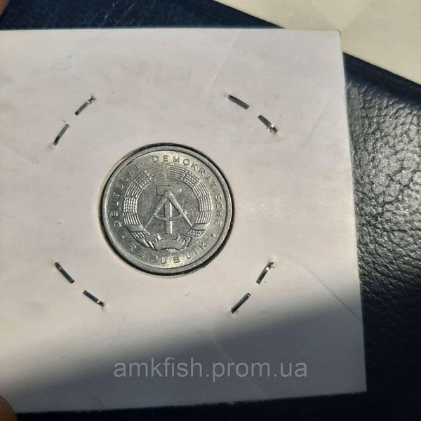 Монета Німеччини - НДР 1 пфеніг 1977 року ГДР_1_1977_А фото
