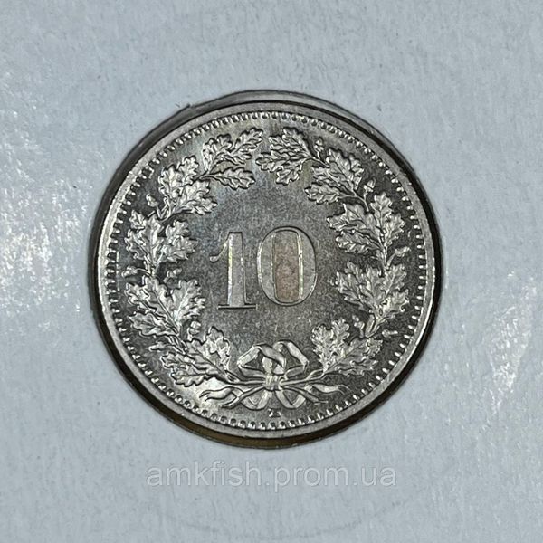 Монета Швейцарії 10 раппен 2013 року CHF_10Rp_2013 фото