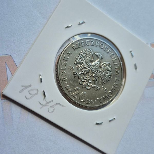 Монета Польщі 20 злотих 1975 року, Марцелій Новотко pl_20zt_1975 фото
