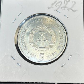 Пам'ятна монета Німеччини - НДР 5 марок 1972 року Місто Майсен НДР_5м_1972_37 фото
