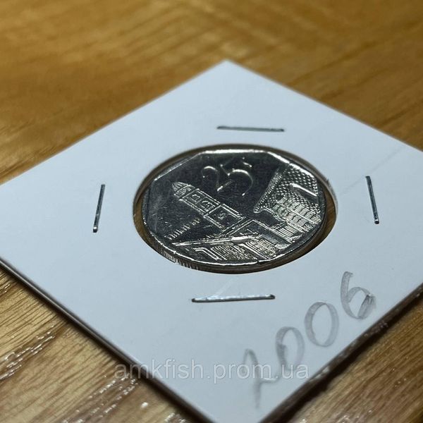 Монета республіки Куба 25 сентаво 2006 року cu_25_2006 фото