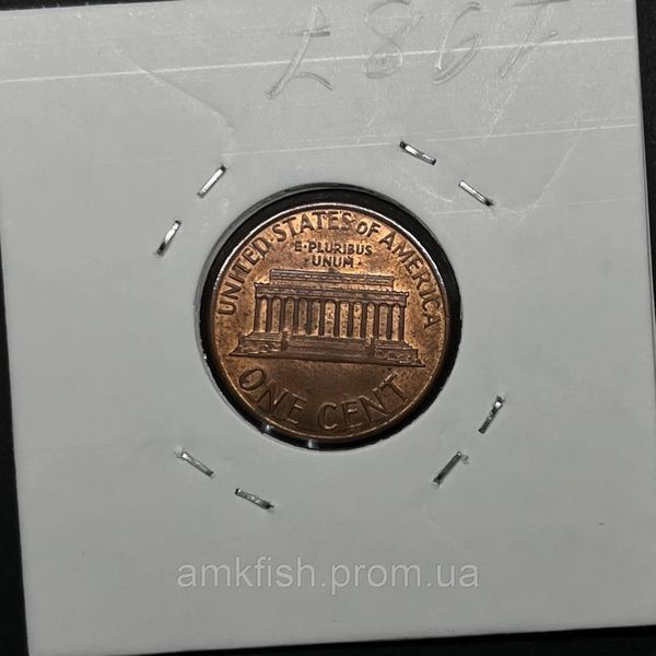 Монета США 1 цент (Лінкольн-Сент) 1987 року, без мітки монетного двору usa_1_1987 фото
