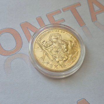 Пам'ятна монета США 1 долар 2025 року. Техас. Космічний центр імені Ліндона Джонсона, Х'юстон, мітка монетного двору "P" - Філадельфія usa_ai_2025_4_P фото