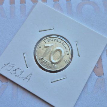 Монета Німеччини - НДР 10 пфенігів 1952 року, мітка монетного двору "А" - Берлін НДР_10_1952_А фото