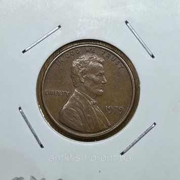 Монета США 1 цент (Лінкольн-Сент) 1979 року, без мітки монетного двору usa_1_1979 фото