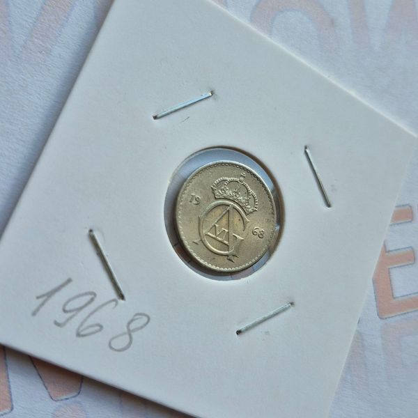 Монета Швеції 10 ере 1968 року se_10_1968 фото