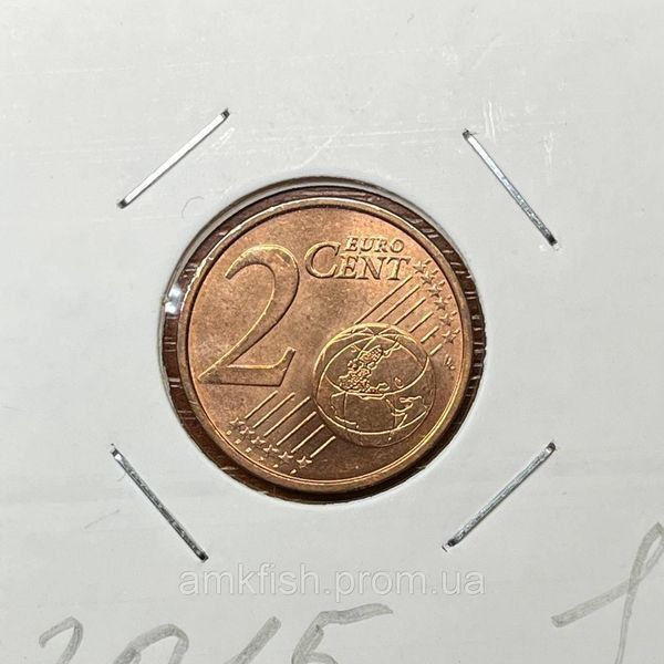 Монета Німеччини 2 євроценти 2015 року, мітка монетного двору "J" - Гамбург de_2_2015_J фото