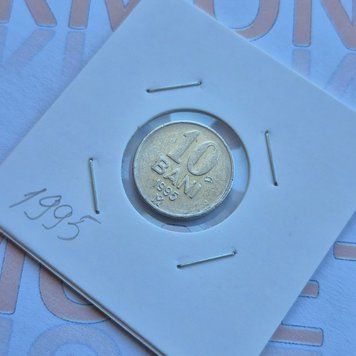 Монета Молдови 10 бані 1995 року md_10_1995 фото